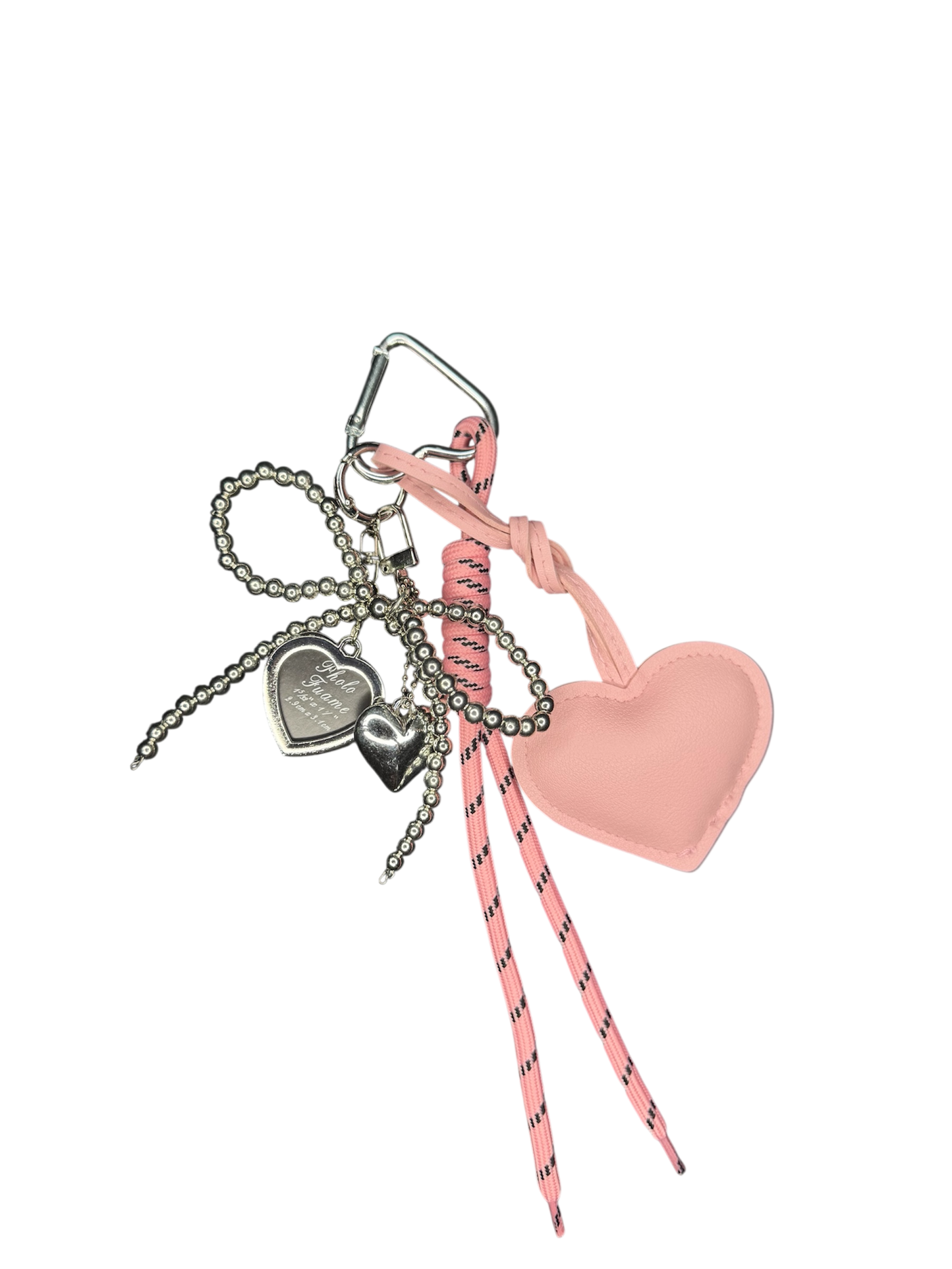 Vixeny “Soft Crush” Pink Heart Bag Charm