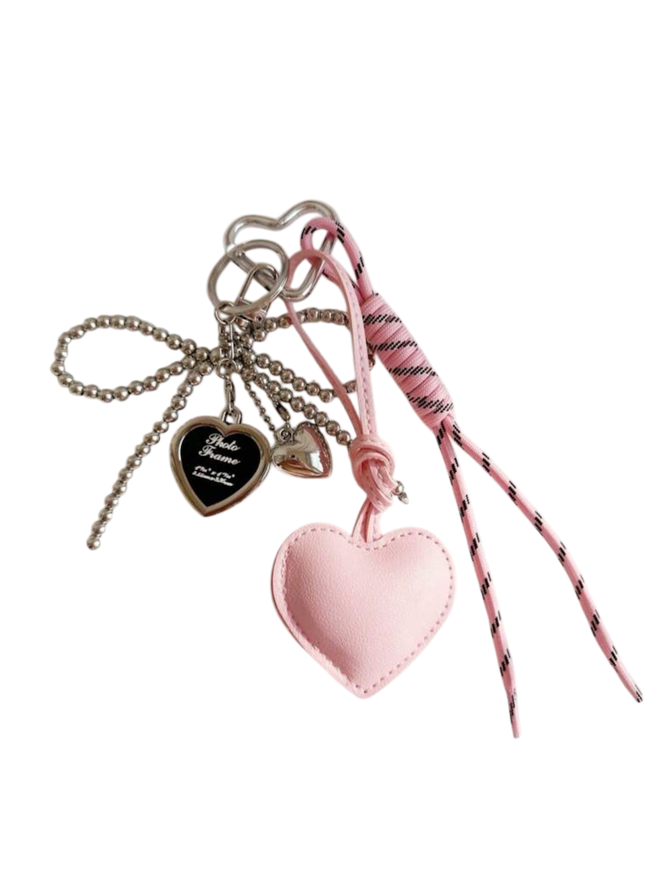 Vixeny “Soft Crush” Pink Heart Bag Charm